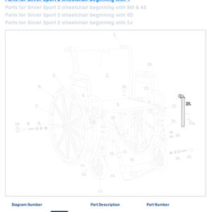 Desk Arm Assembly for Drive Silver Sport Left 1ea