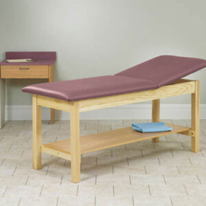 H-Brace Treatment Table Rising Top w/Shelf 27x72x31