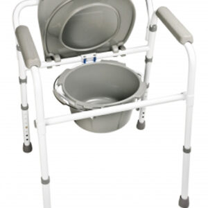 Folding Commode  3in1  Steel Case/4  Lumex