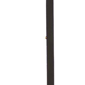 Deluxe Adjustable Cane Offset W/Wrist Strap-Black