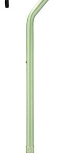 Standard Offset Walking Cane Adjustable Aluminum  Green