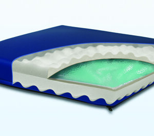 Gel Convoluted Foam Cushion 18  x 16  x 3   Navy