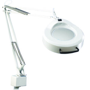 Luxo Fluorescent Magnifying Lamp W/ Mobile Base