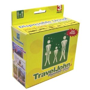 Travel John Disp Urinary Pouch  Bx/3