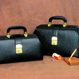 Intern/Student Physician Bag 16  Black Leather