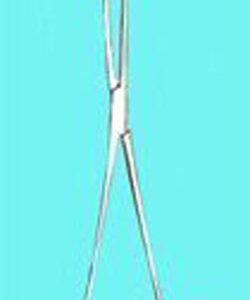 Sponge Forceps Straight Serrated 9 1/2
