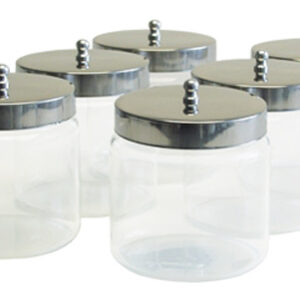 Dressing Jars 4  x 4   6/Case Glass