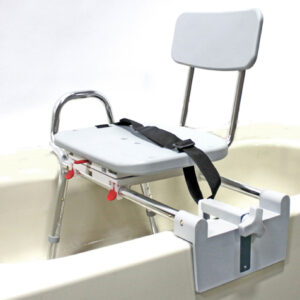 Snap-N- Save Sliding Tub-Mount Transfer Bench w/Swivel Seat
