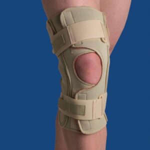 Hinged Knee Wrap Dual Pivot Beige Large