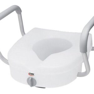 Toilet Seat  E-Z Lock w/Arms Adjustable Handle Width