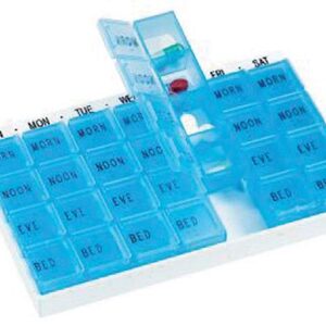 MediChest  6 7/8 x4 1/2 x7/8  7-Day w/4 Compartments per day