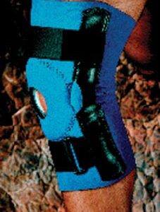 Neoprene Open Patella Hinged Knee Brace Lg 15 -17  Sportaid