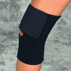 Knee Wrap Black  Neoprene Large 15 -17  Sportaid