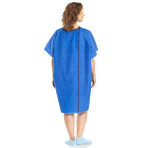 Snapwrap Gown Reusable Blue Marble Print