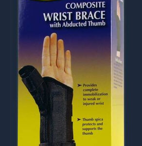 Composite Wrist Brace with Abducted Thumb  Small  Left