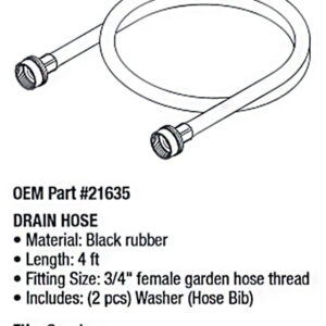 Drainage Hose f/ Hydrocollator