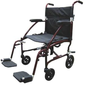 Fly-Lite Transport Chair Burgundy  19