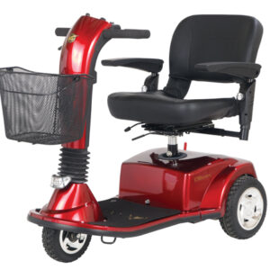 CompanionTM 3-Wheel Electric Scooter Vermillion Red MidSize
