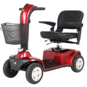 CompanionTM II 4-Wheel Elec Scooter Vermillion Red Full-Sz