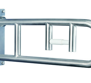 Flip-Up Grab Bar  Peened Stnless Steel w/Integrated TPH