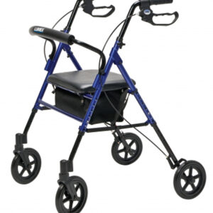 Set n' Go Wide Rollator Ht Adj Blue