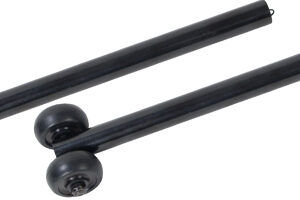 Anti-Tippers(pr) W/ Wheels for Drive Silver Sport 1 & 2 Black